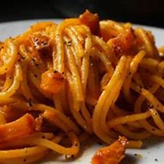 Spaghetti matriciana Lunch.